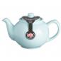 Preview: Teekanne 450 ml Steingut pastell blau, für 2 Tassen