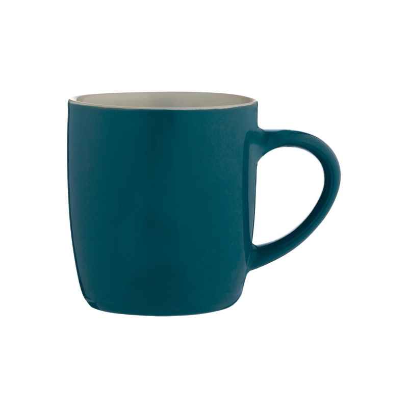 Tasse aus Steingut, petrol, 330 ml