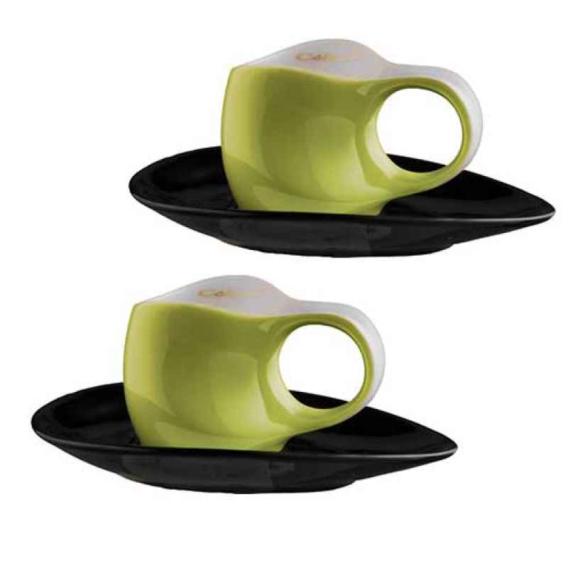 Luigi Colani Porzellan Espressissimo - Tasse 4 tlg. green