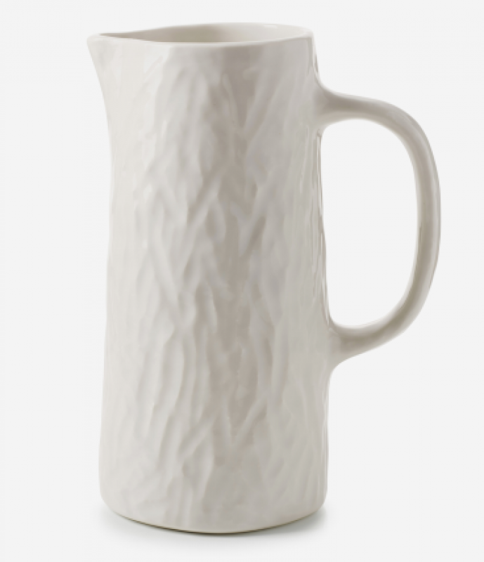 YLI WASSERKRUG/ PITCHER/ VASE 1,2 L Alabaster Weiss