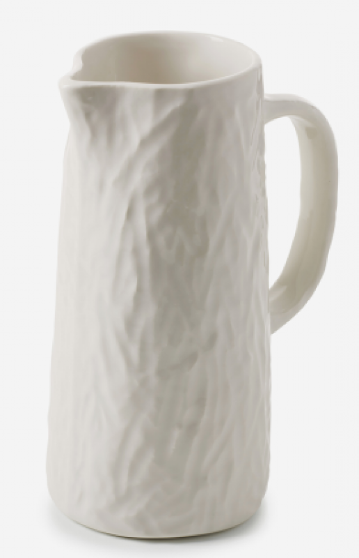 YLI WASSERKRUG/ PITCHER/ VASE 1,2 L Alabaster Weiss