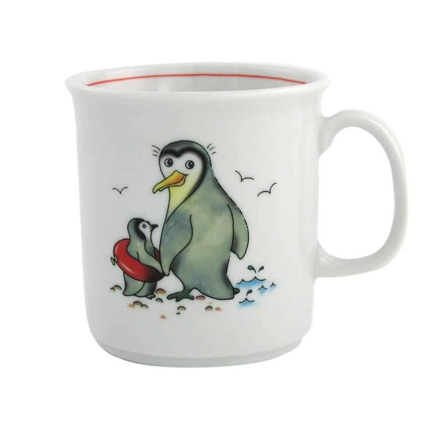 Becher mit Henkel 0,21 l Pinguin